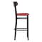Flash Furniture Red Vinyl Seat Barstool with Walnut Wood Back XU-DG6V6RDV-WAL-GG - alternate 8